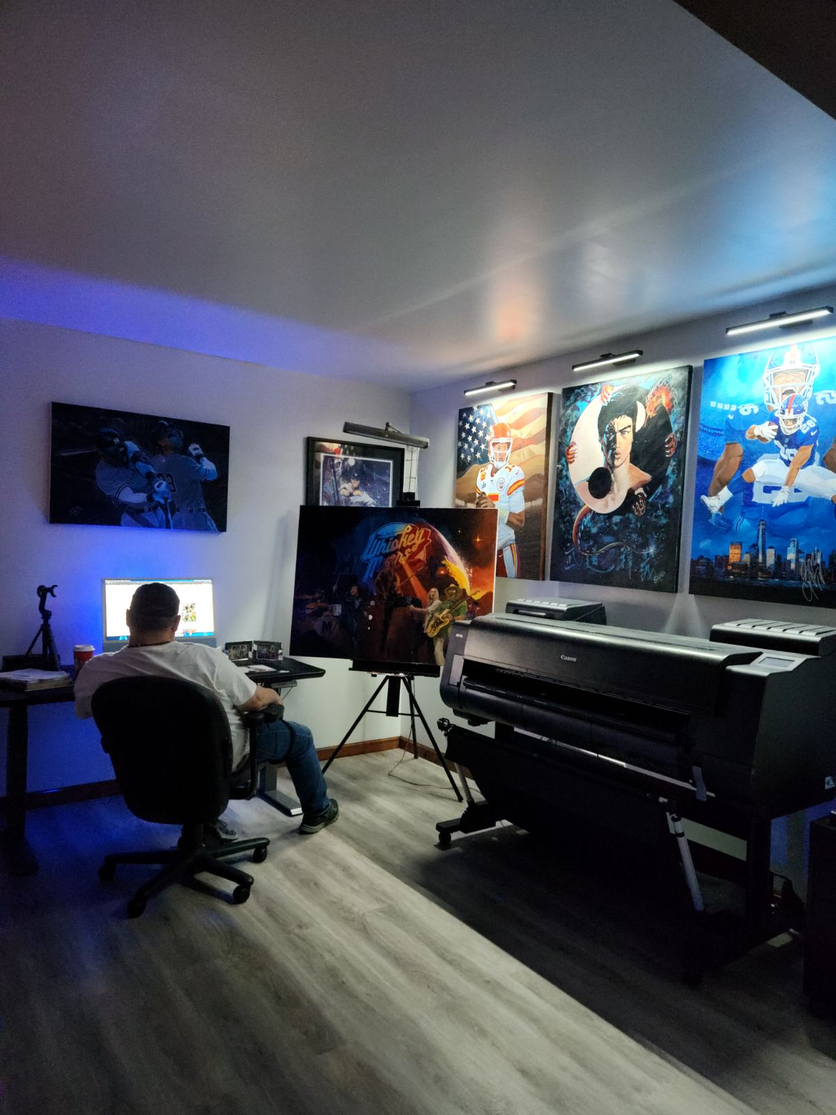 Edgar Brown in His Art Studio