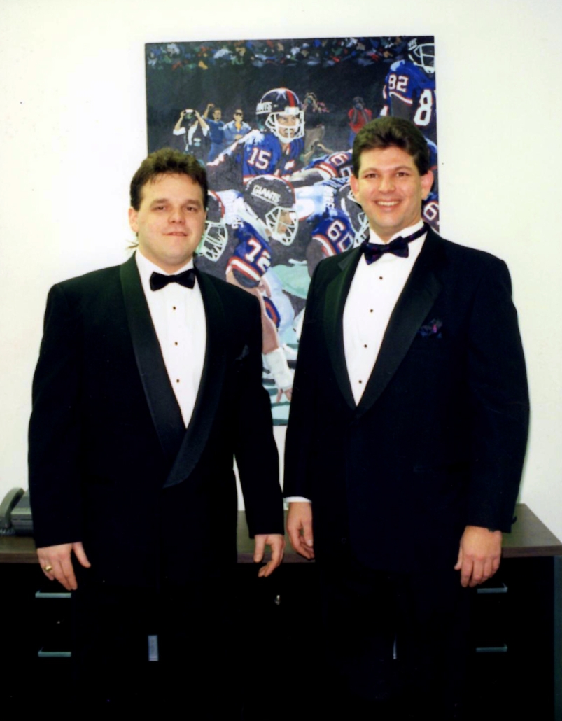 Edgar Brown and Doug Shackles at the Bill Parcells Black Tie Affair in NJ
