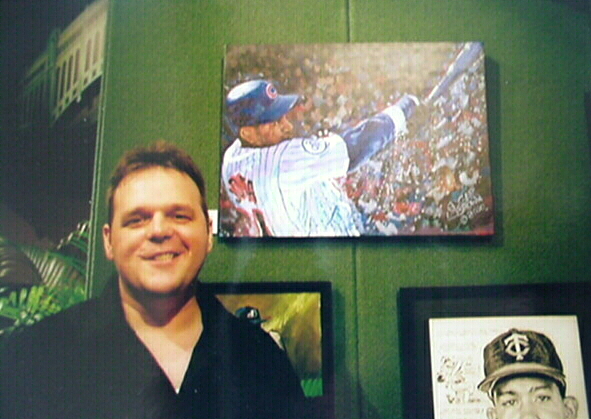 Edgar Brown at Yogi Berra Museum Art Exhibit