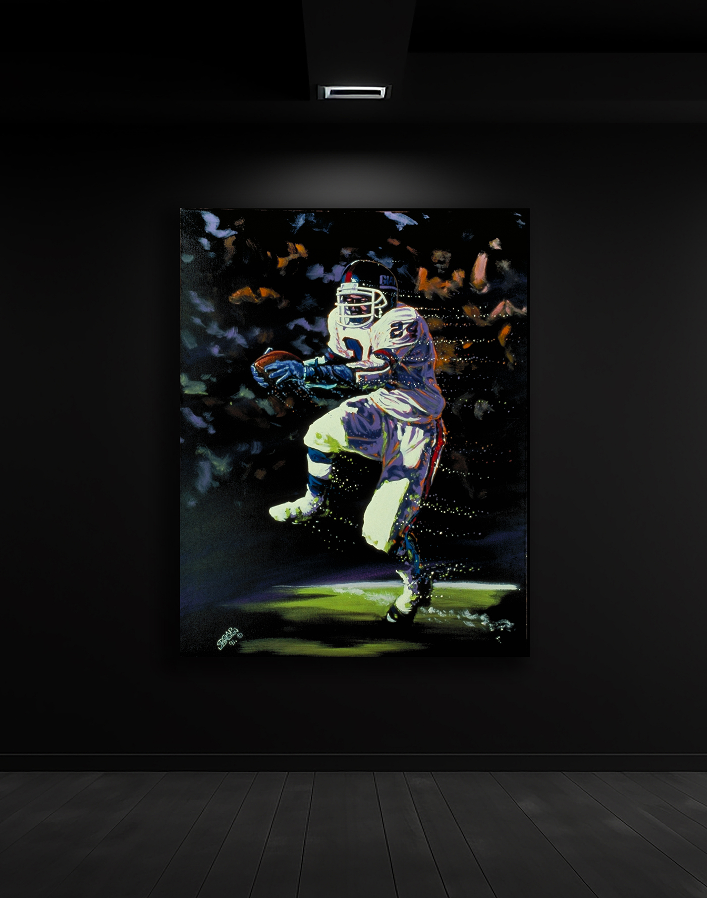 New York Giants Ottis Anderson Super Bowl XXV MVP Original Painting