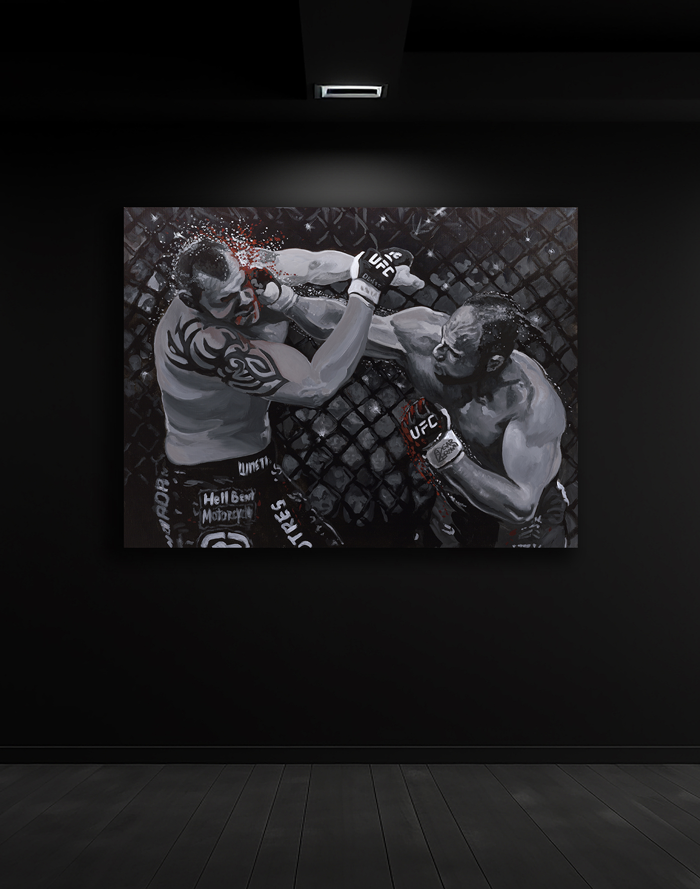 UFC Champion Randy “The Natural” Couture  Original Painting