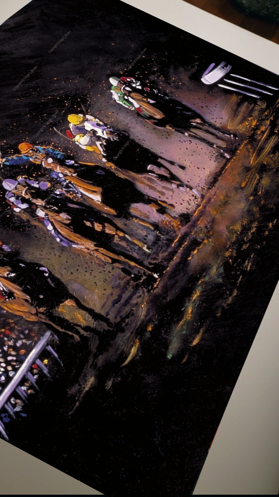 Horse Racing Canvas Edition Titled The Long Shot