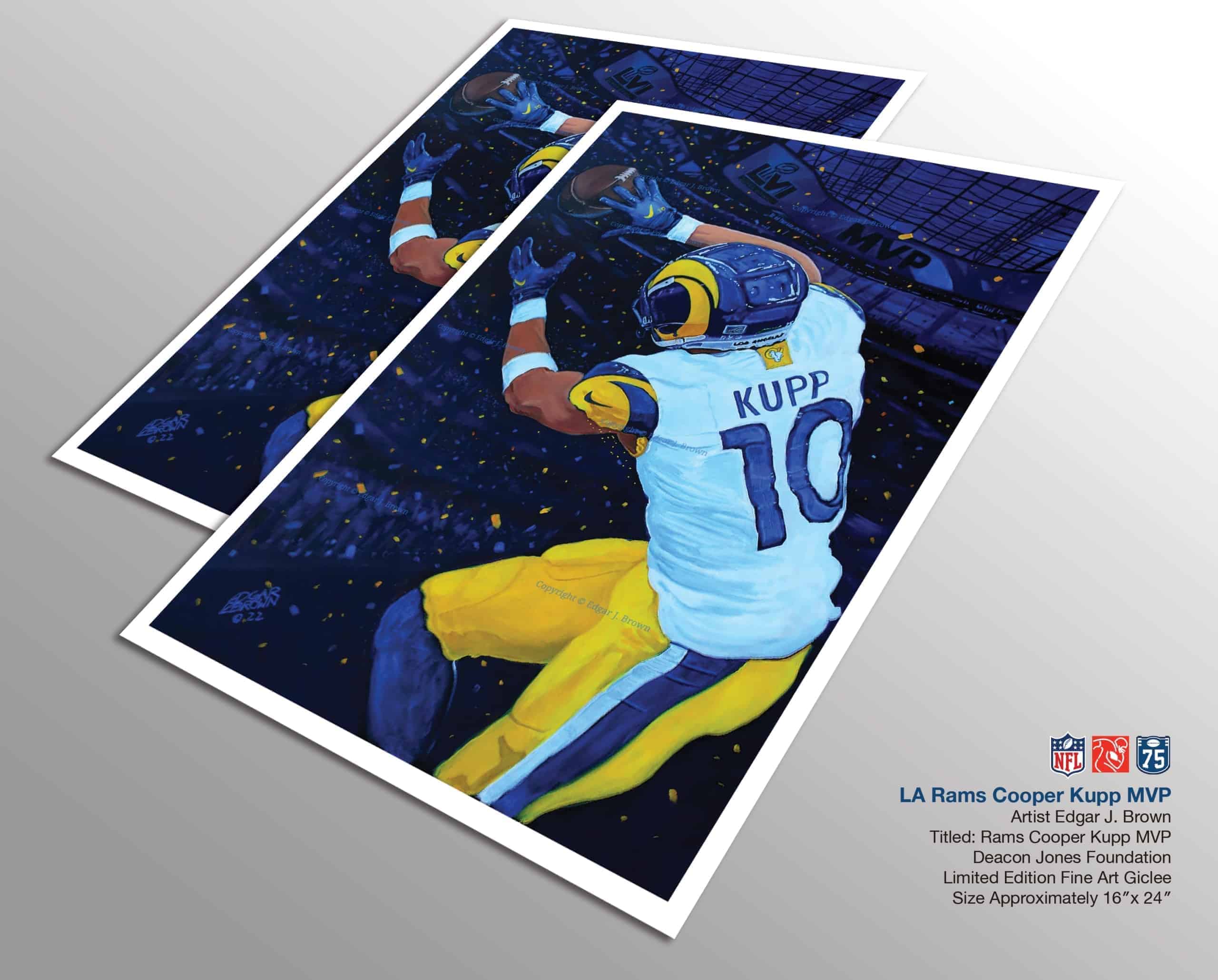 LA Rams Cooper Kupp MVP Art