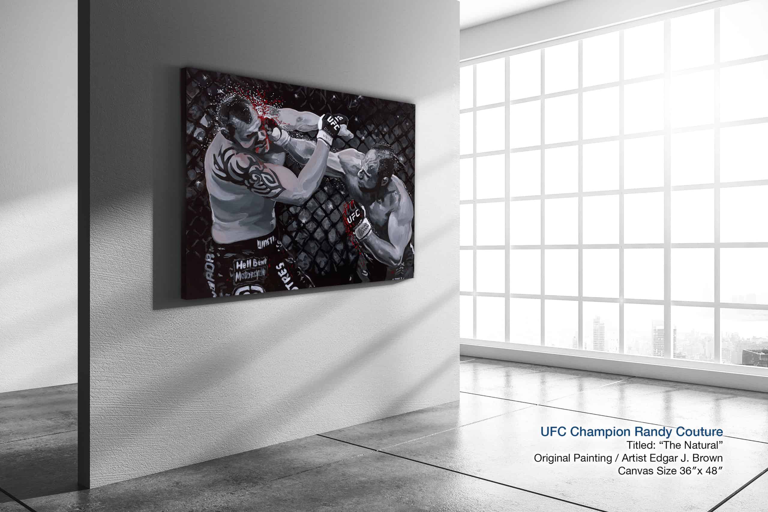 UFC Champion Randy “The Natural” Couture  Original Painting