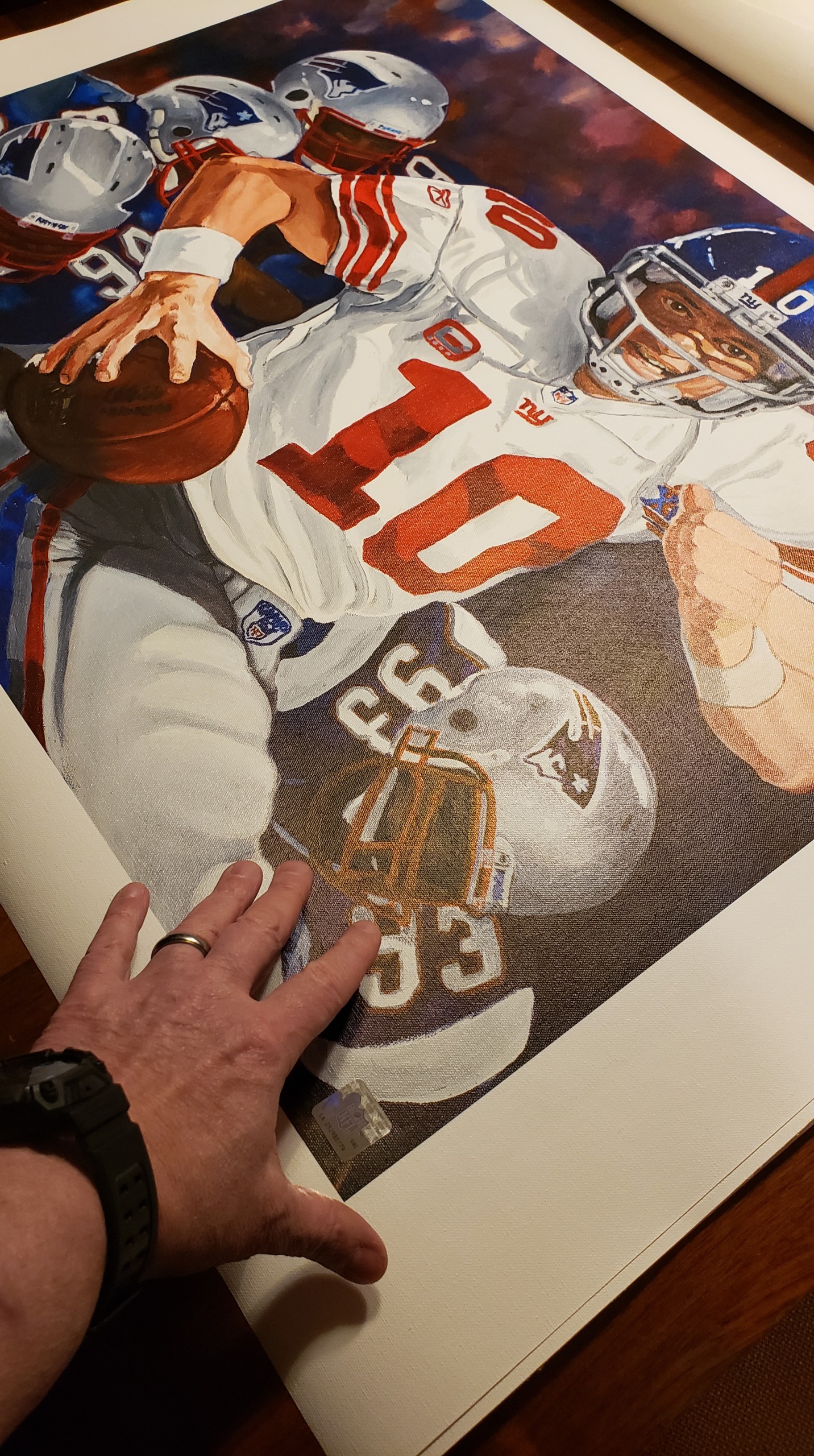 New York Giants Eli Manning Art