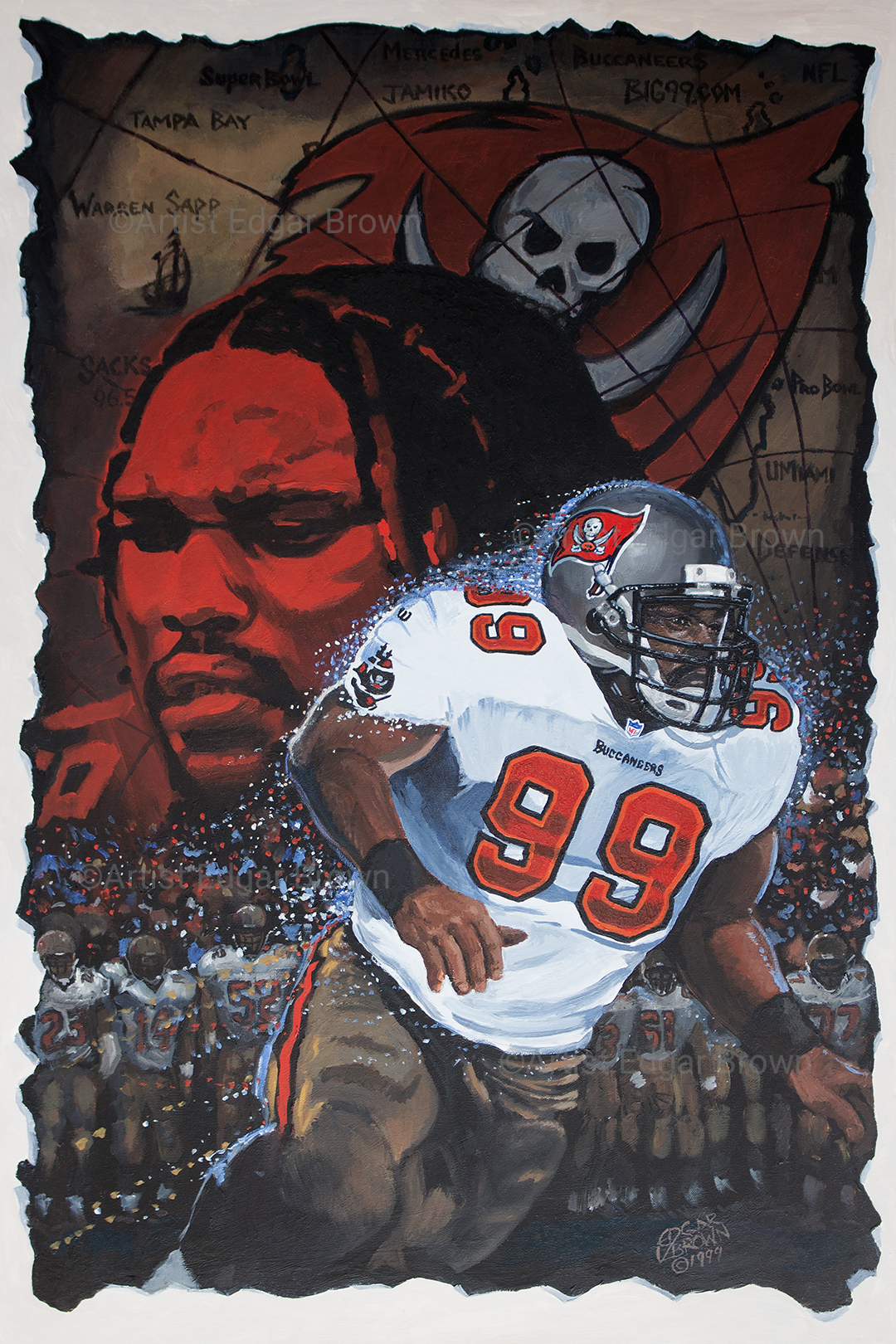 Tampa Bay Bucs Warren Sapp