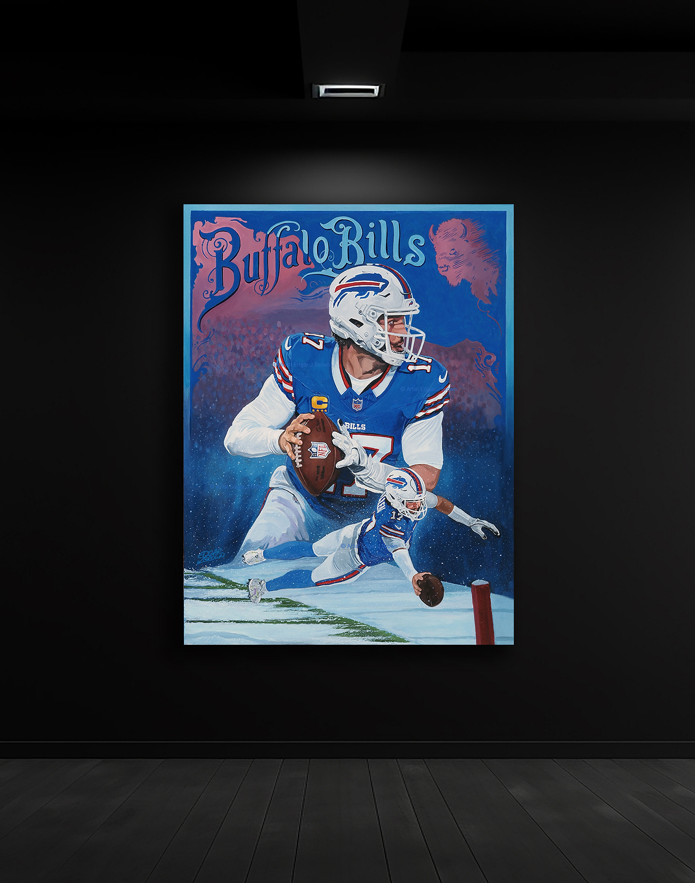 Buffalo Bills Josh Allen Original Painting