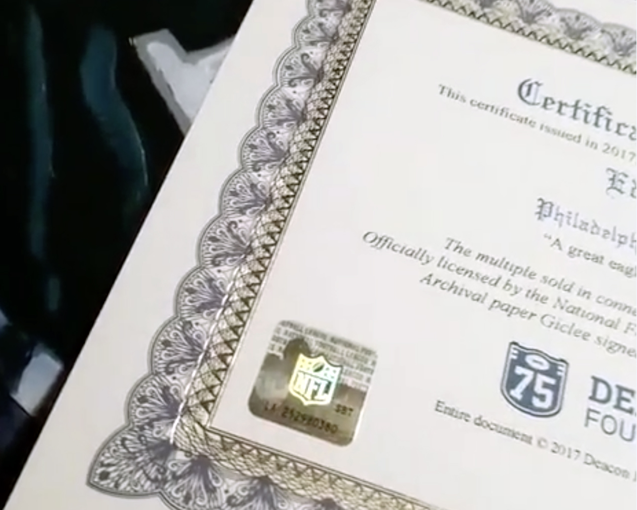 Deacon Jones Foundation Certified