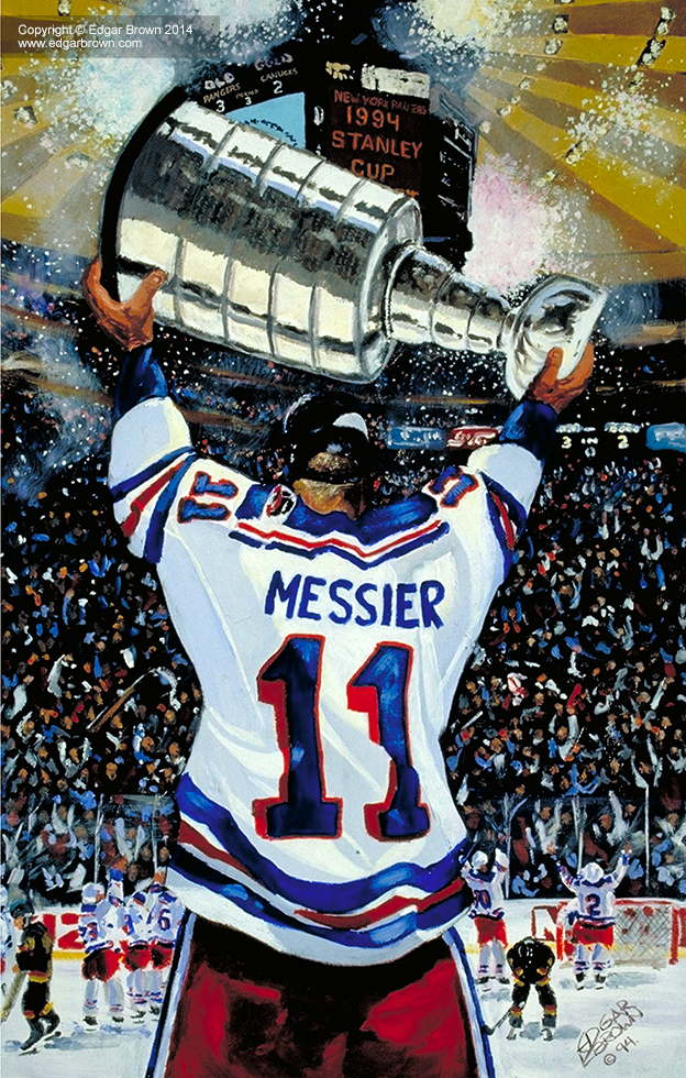 Mark Messier Hockey Painting