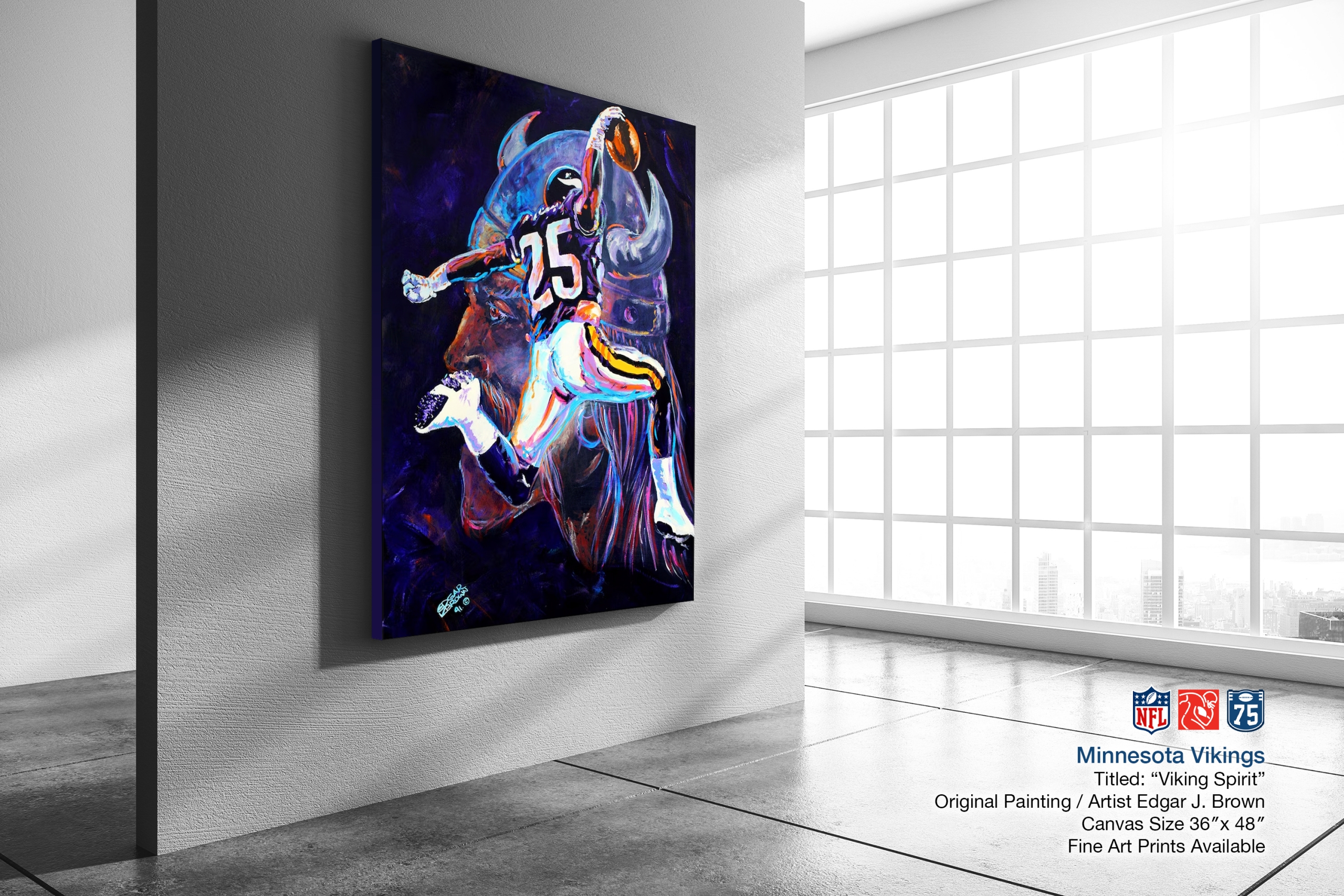 Minnesota Vikings Original Painting