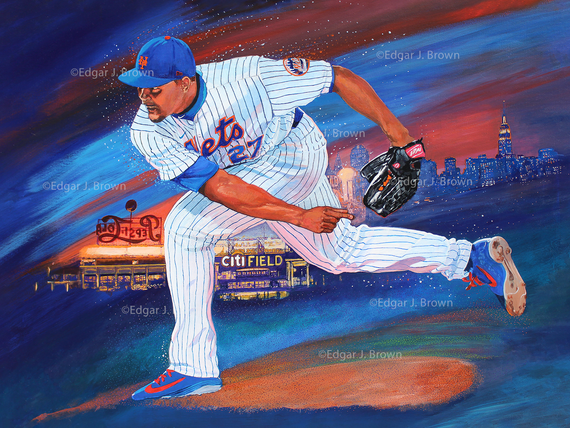 New York Mets Original Painting