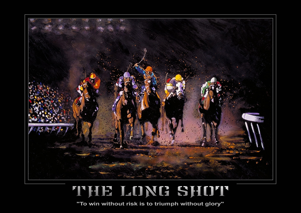 Horse Racing Poster the Long Shot