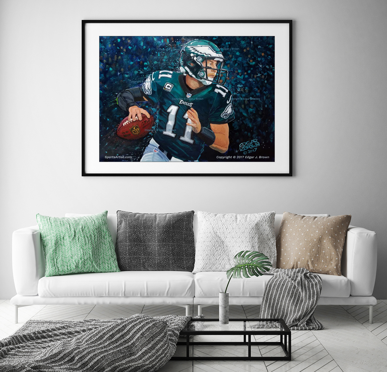 Eagles - 2006 NFC East Champions Composite Fine Art Print by Unknown at