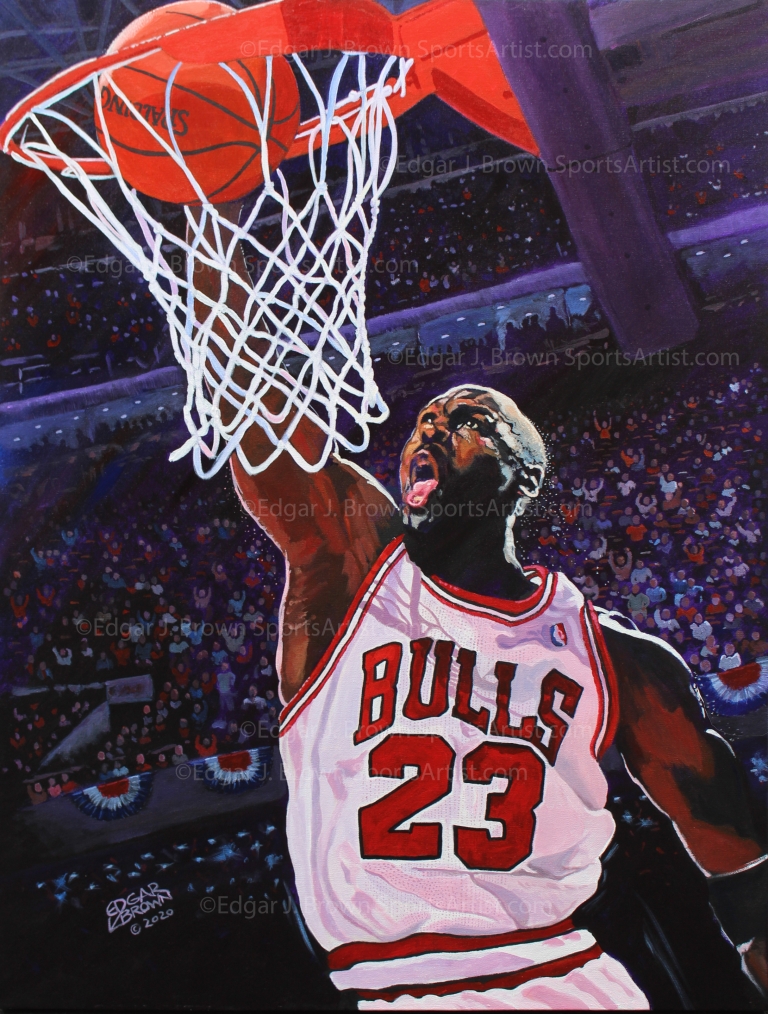 Chicago Bulls Michael Jordan Fine Art Edition - Edgar J. Brown