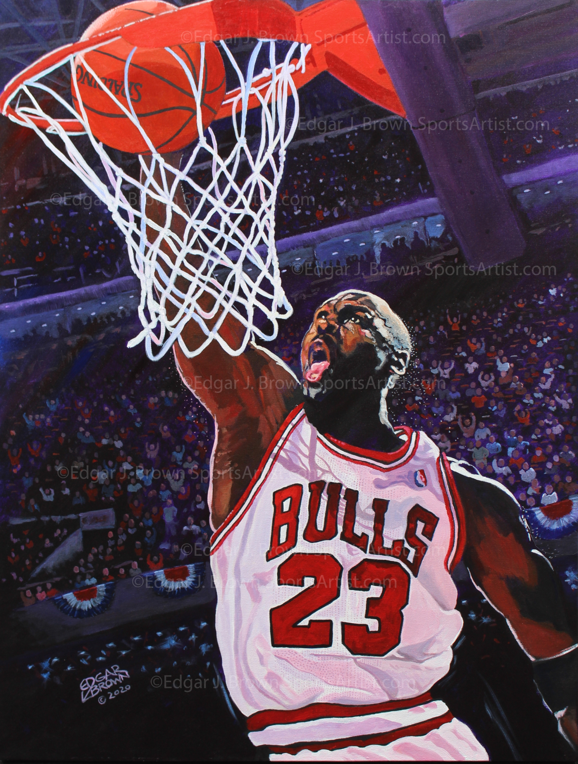 Michael Jordan King Of The Court Art Print