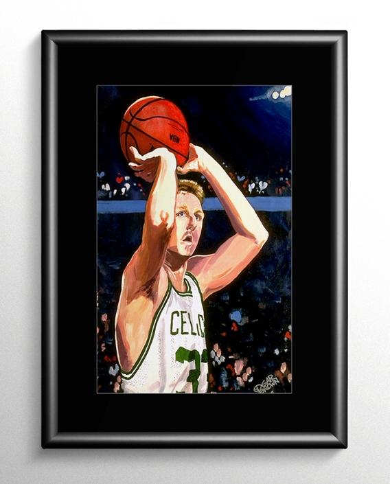 Larry Bird Basketball Painting